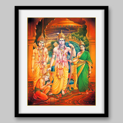 Court of Lord Ram – High Quality Print of Artwork by Pieter Weltevrede