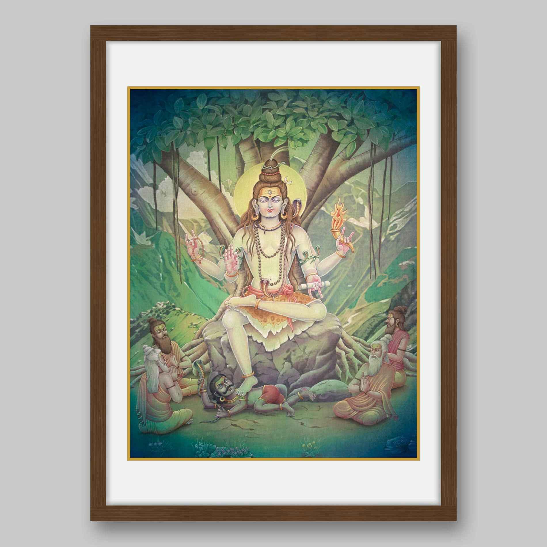 Dakshinimurti Shiva – High Quality Print of Artwork by Pieter Weltevrede