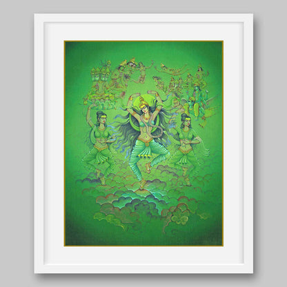 Divine River Goddess, Ganga – High Quality Print of Artwork by Pieter Weltevrede