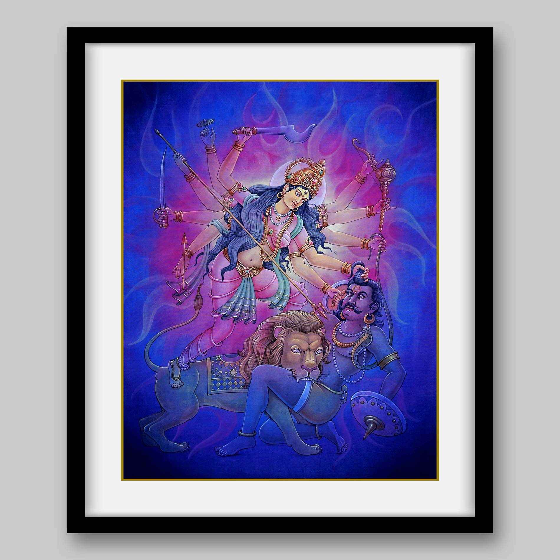 Durga - High Quality Print of Artwork by Pieter Weltevrede