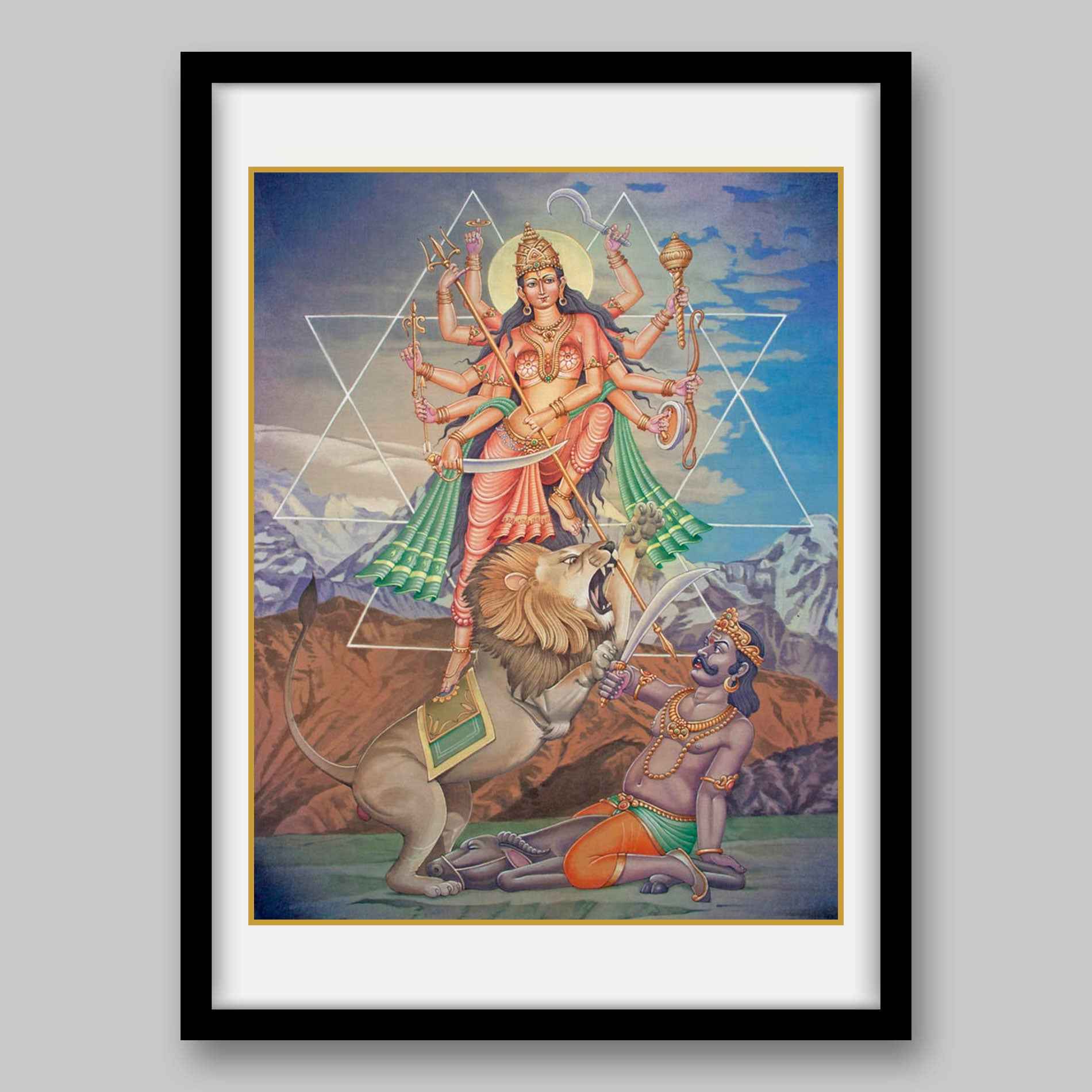 Durga - High Quality Print of Artwork by Pieter Weltevrede