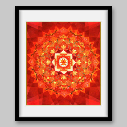 Durga Yantra- High Quality Print of Artwork by Pieter Weltevrede - Home Decor