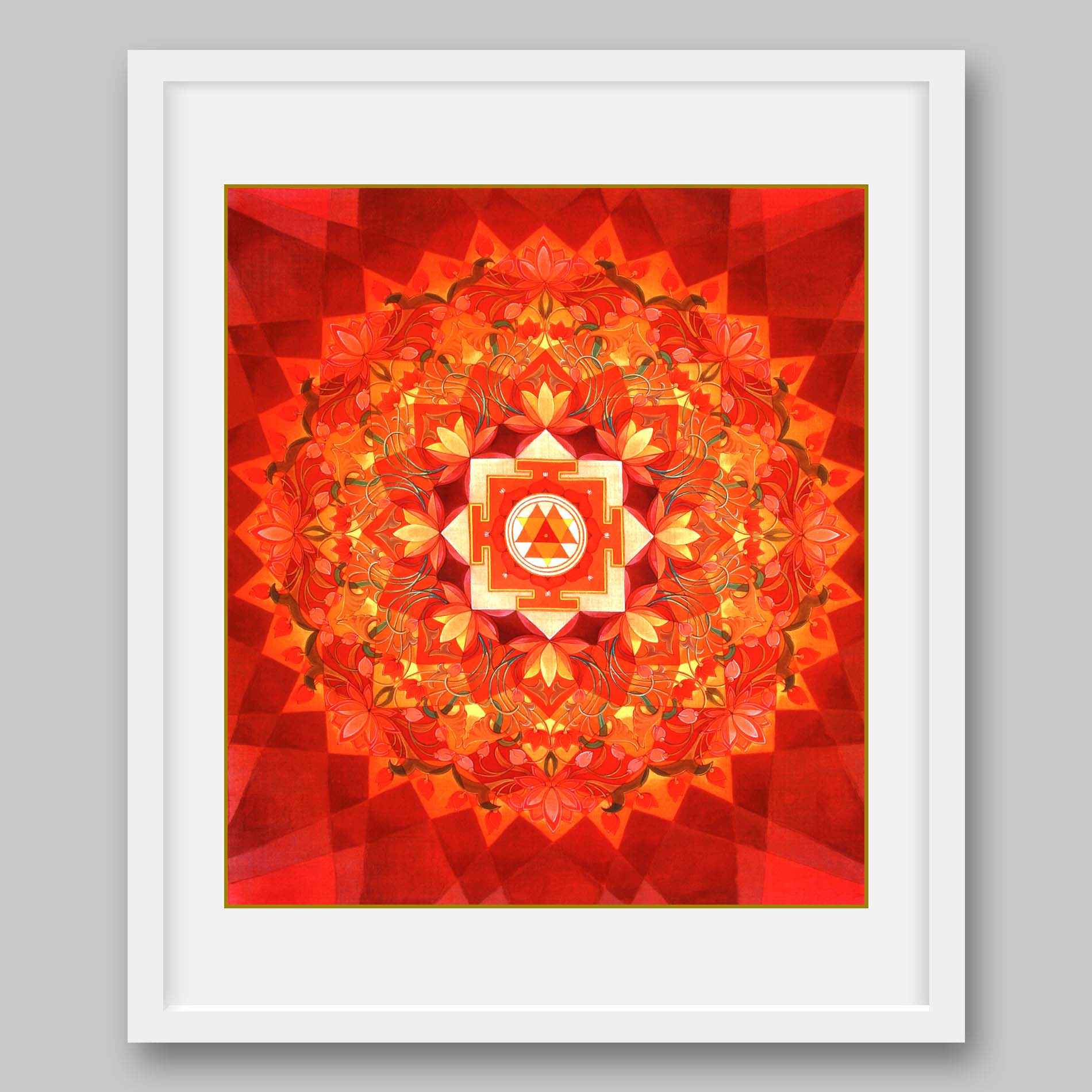 Durga Yantra- High Quality Print of Artwork by Pieter Weltevrede - Home Decor