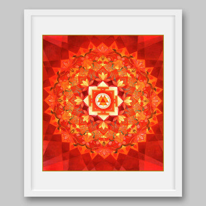 Durga Yantra- High Quality Print of Artwork by Pieter Weltevrede - Home Decor