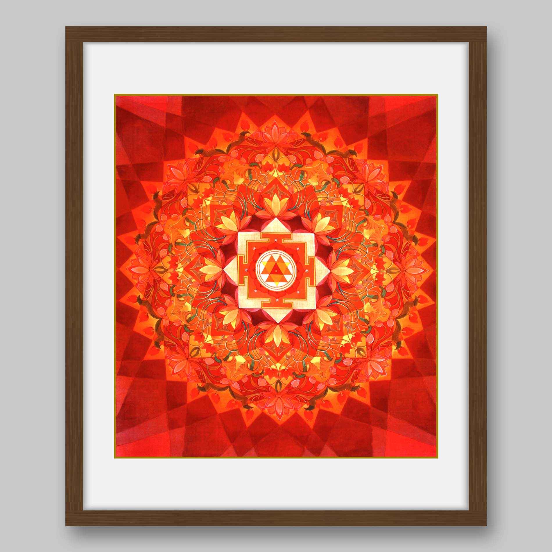 Durga Yantra- High Quality Print of Artwork by Pieter Weltevrede - Home Decor