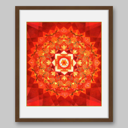 Durga Yantra- High Quality Print of Artwork by Pieter Weltevrede - Home Decor
