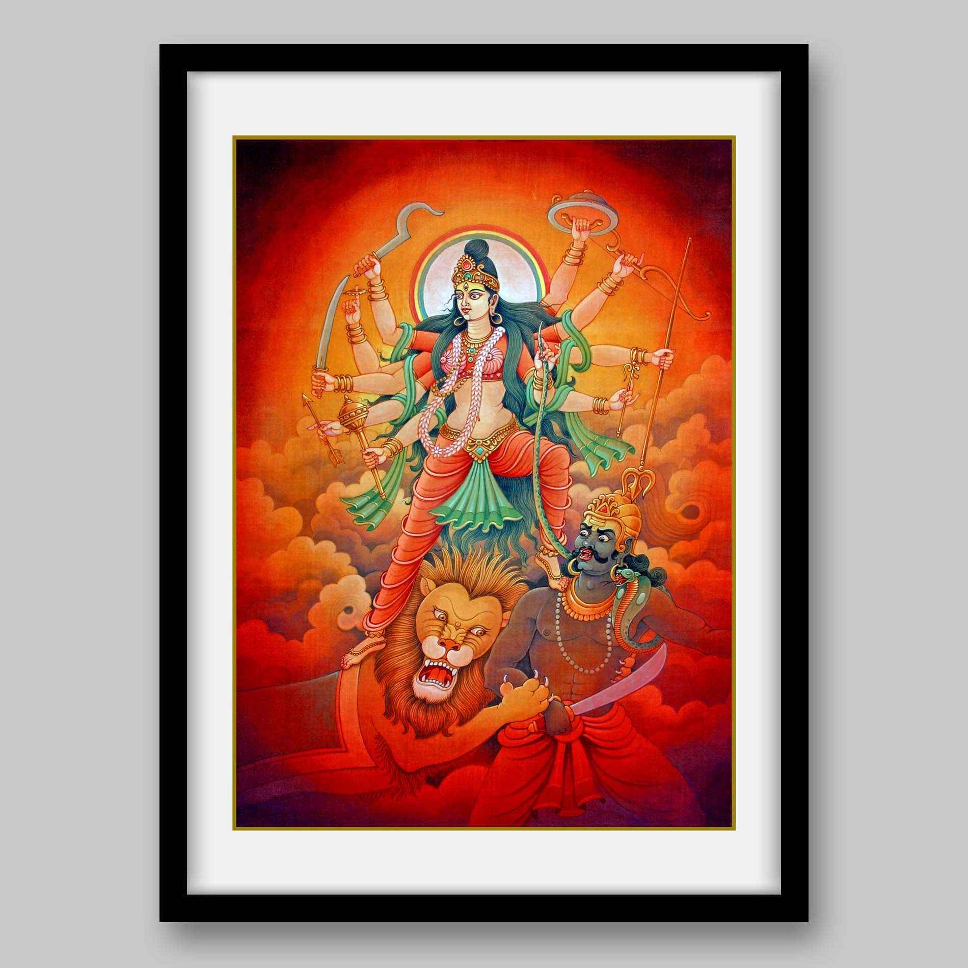 Durga - High Quality Print of Artwork by Pieter Weltevrede