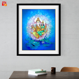 Ganesh and Riddhi – High Quality Print of Artwork by Pieter Weltevrede