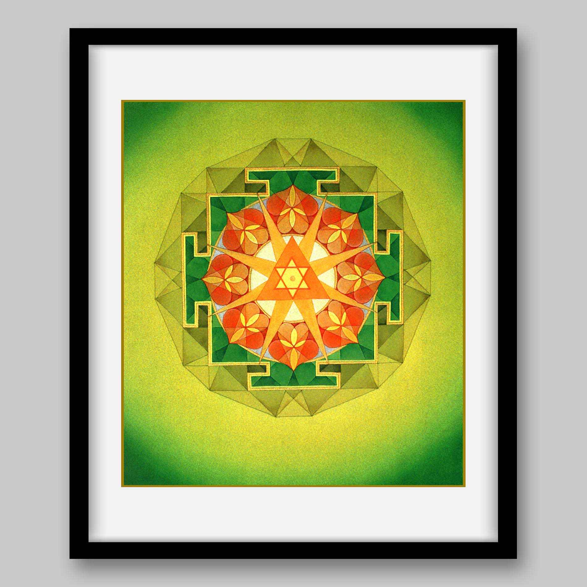 Ganesha Yantra – High Quality Print of Artwork by Pieter Weltevrede - Home Decor