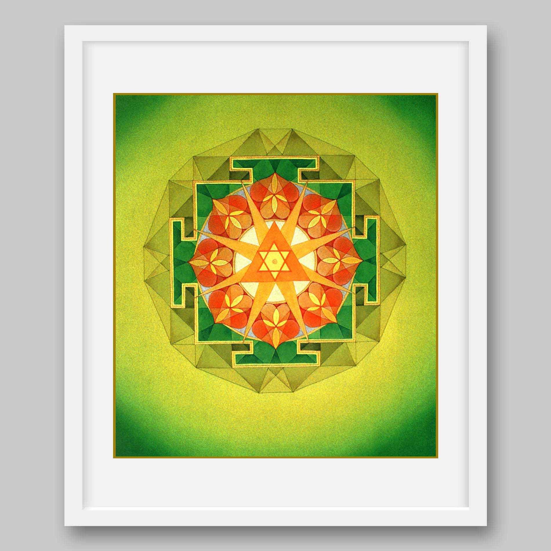 Ganesha Yantra – High Quality Print of Artwork by Pieter Weltevrede - Home Decor
