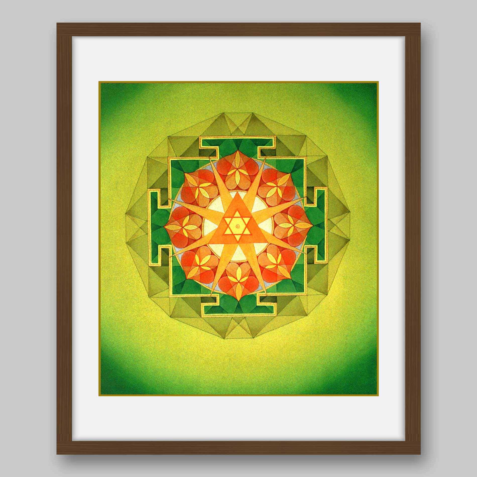Ganesha Yantra – High Quality Print of Artwork by Pieter Weltevrede - Home Decor