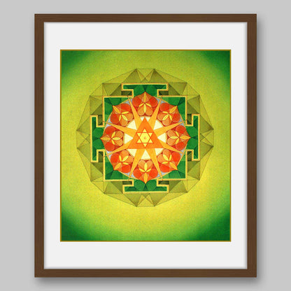 Ganesha Yantra – High Quality Print of Artwork by Pieter Weltevrede - Home Decor