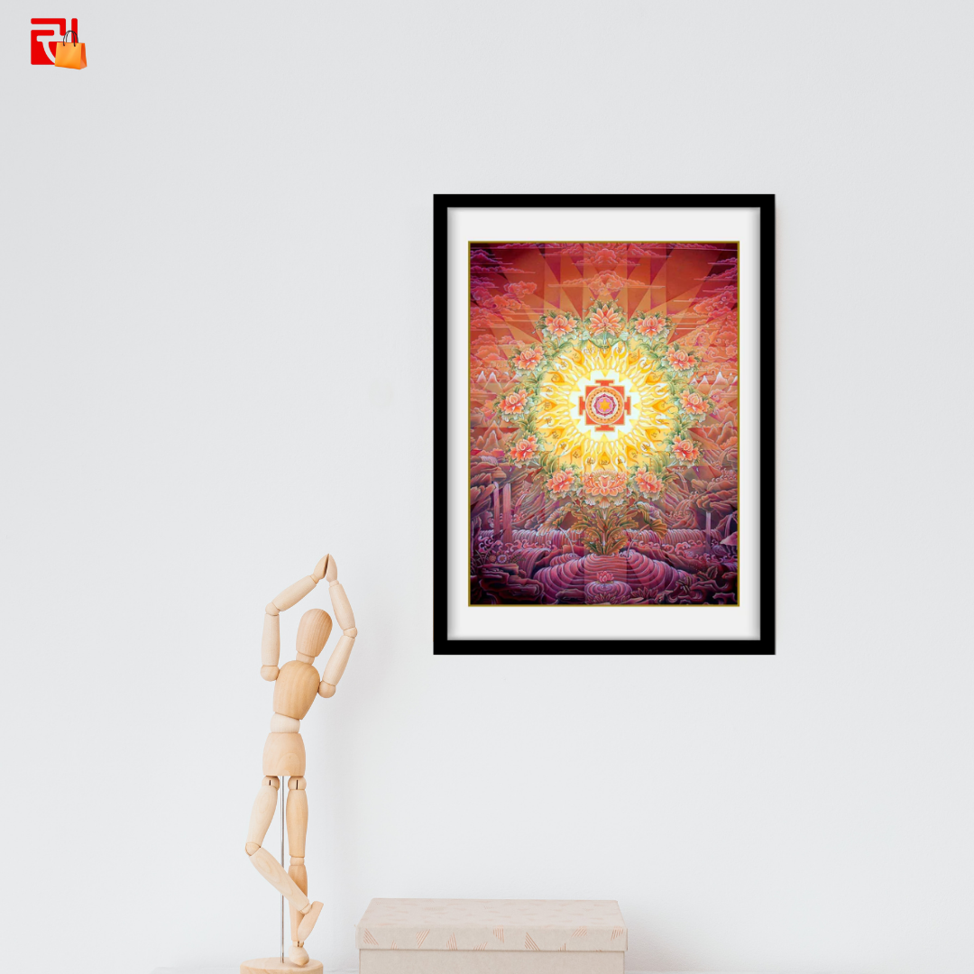 Gayatri Yantra -High Quality Print of Artwork by Pieter Weltevrede - Sagar World