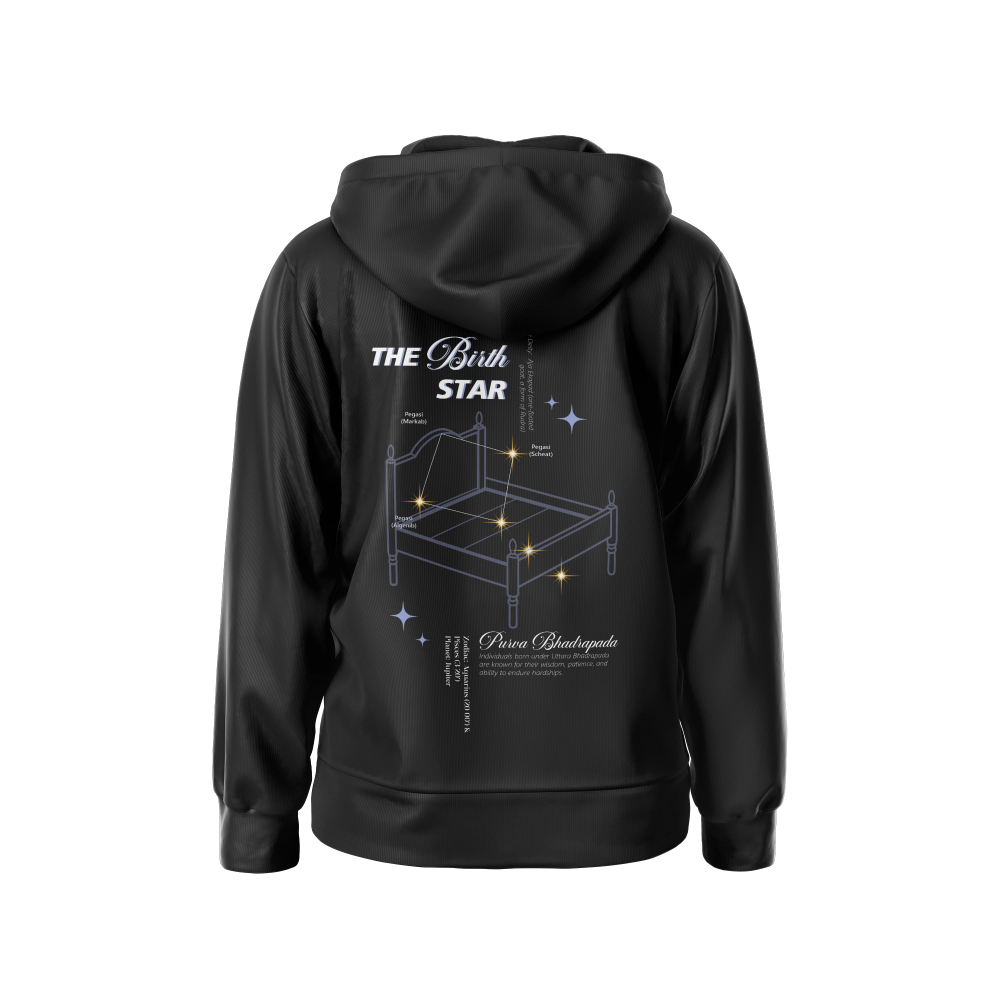 Purva bhadrapada Nakshatra Hoodie – Vedic Astrology Inspired Unisex Cotton  hoodie | Spiritual Minimalist Wear