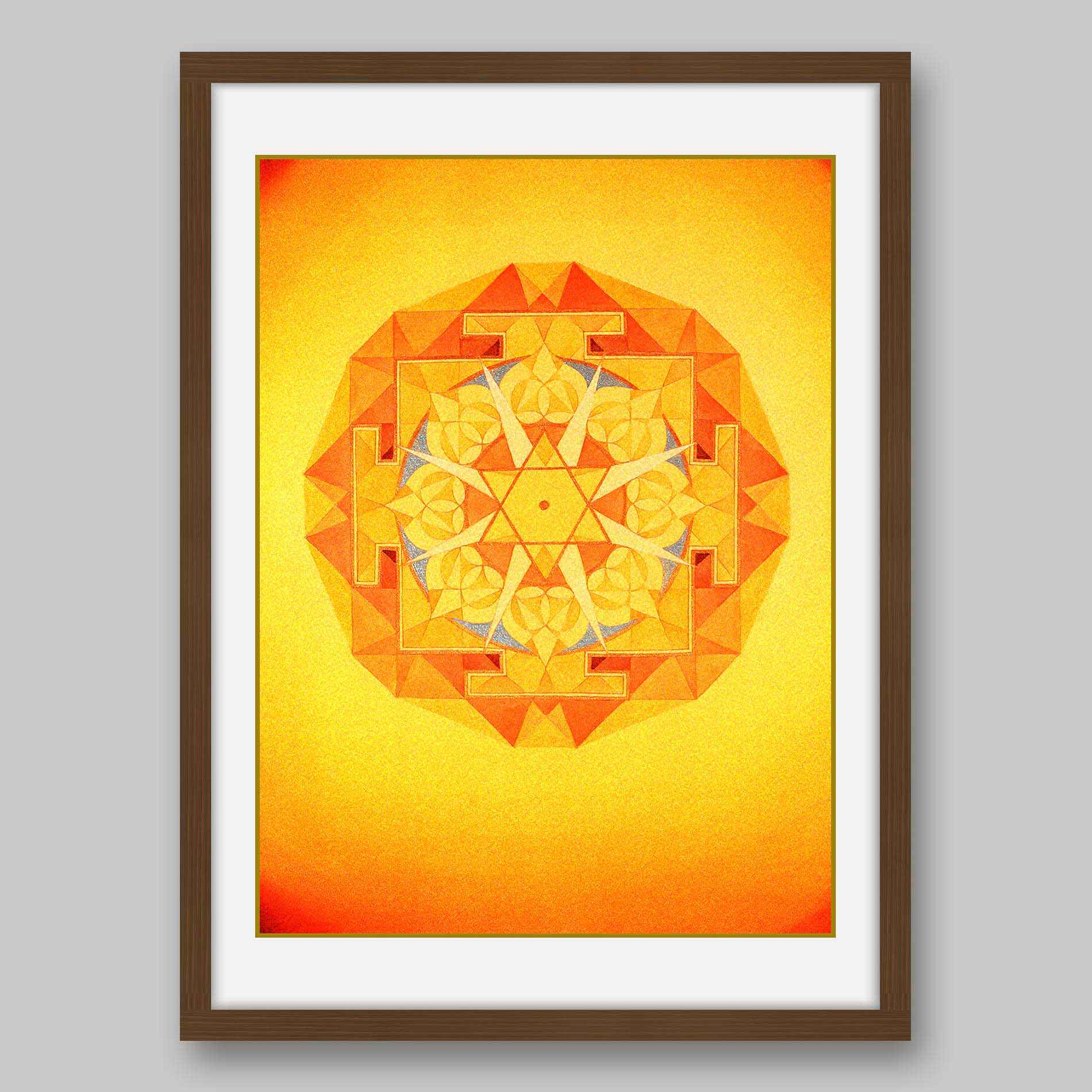 Jupiter Yantra – High Quality Print of Artwork by Pieter Weltevrede - Home Decor
