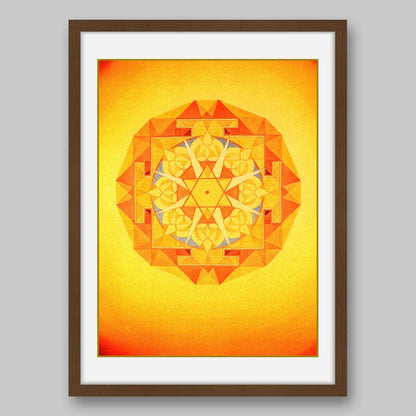 Jupiter Yantra – High Quality Print of Artwork by Pieter Weltevrede - Home Decor