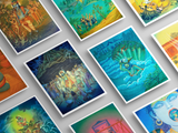 Tridevi Yantras Set – Maa Lakshmi, Maa Saraswati & Maa Durga High-Quality Art Prints by Pieter Weltevrede