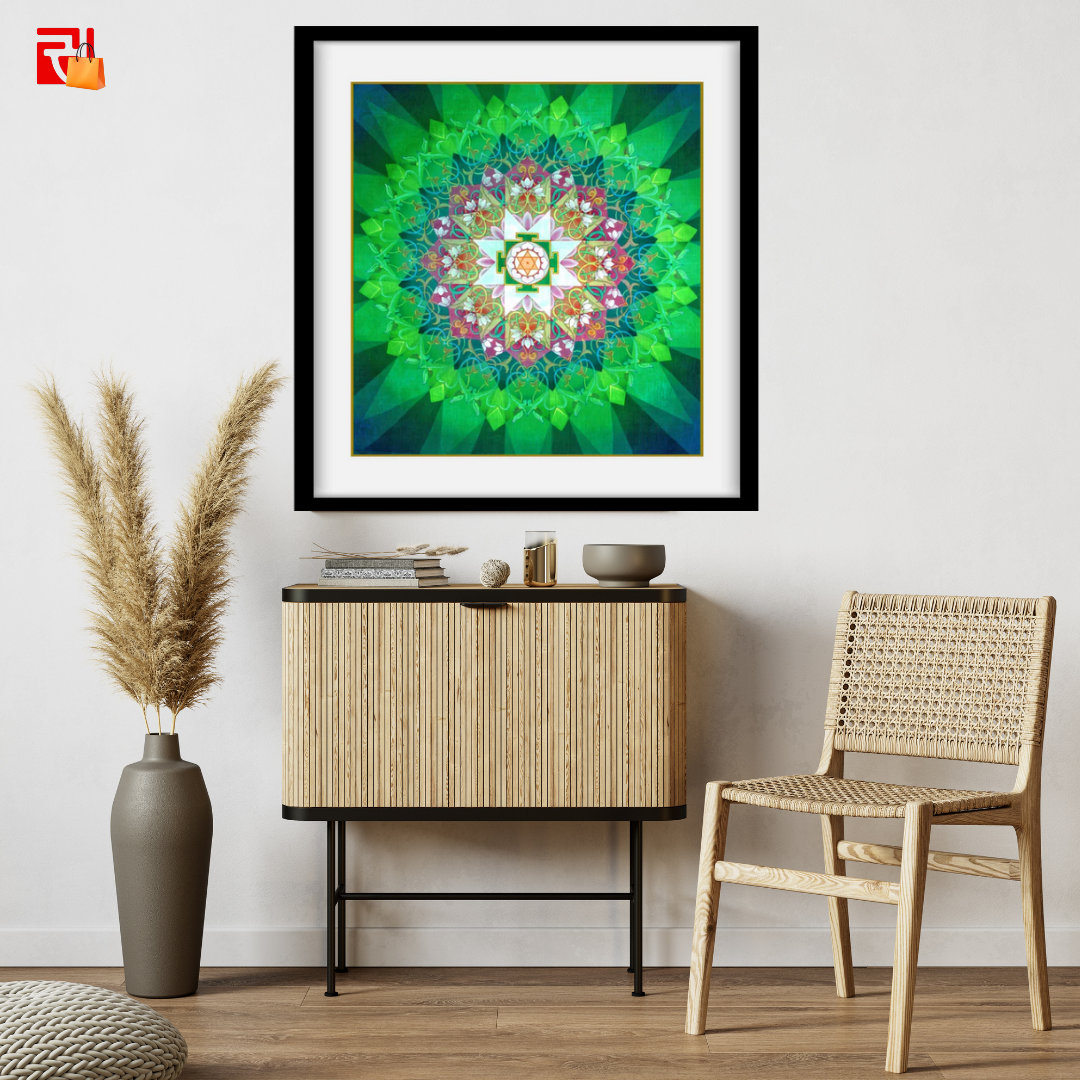 Kamala Yantra - High Quality Print of Artwork by Pieter Weltevrede - Home Decor - Sagar World