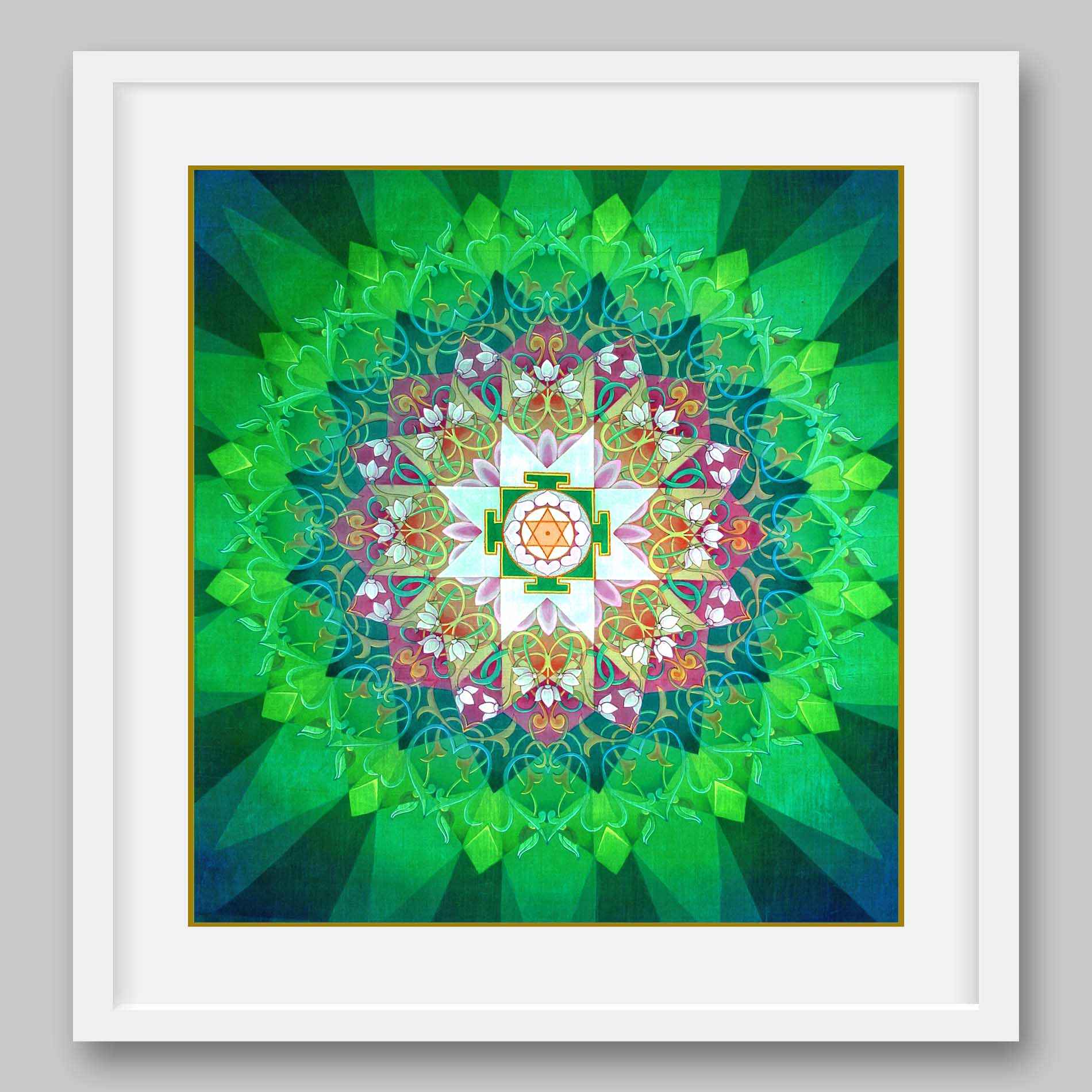 Kamala Yantra - High Quality Print of Artwork by Pieter Weltevrede - Home Decor