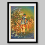 Krishna eating fire – High Quality Print of Artwork by Pieter Weltevrede - Sagar World