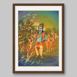 Krishna eating fire – High Quality Print of Artwork by Pieter Weltevrede - Sagar World
