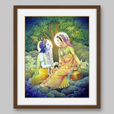 Radha Krishna - High Quality Print of Artwork by Pieter Weltevrede - Sagar World