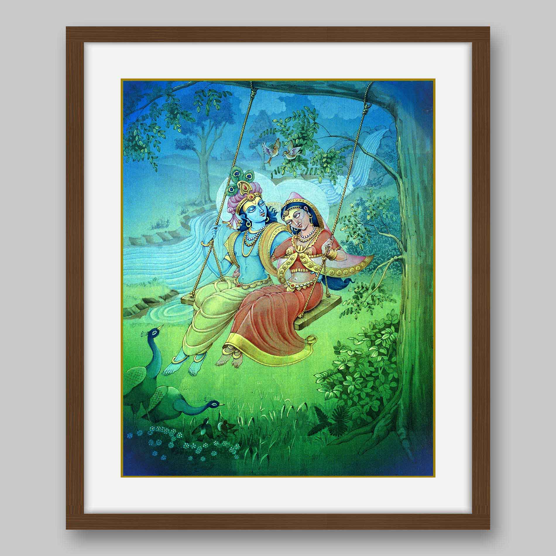 Radha Krishna - High Quality Print of Artwork by Pieter Weltevrede - Sagar World