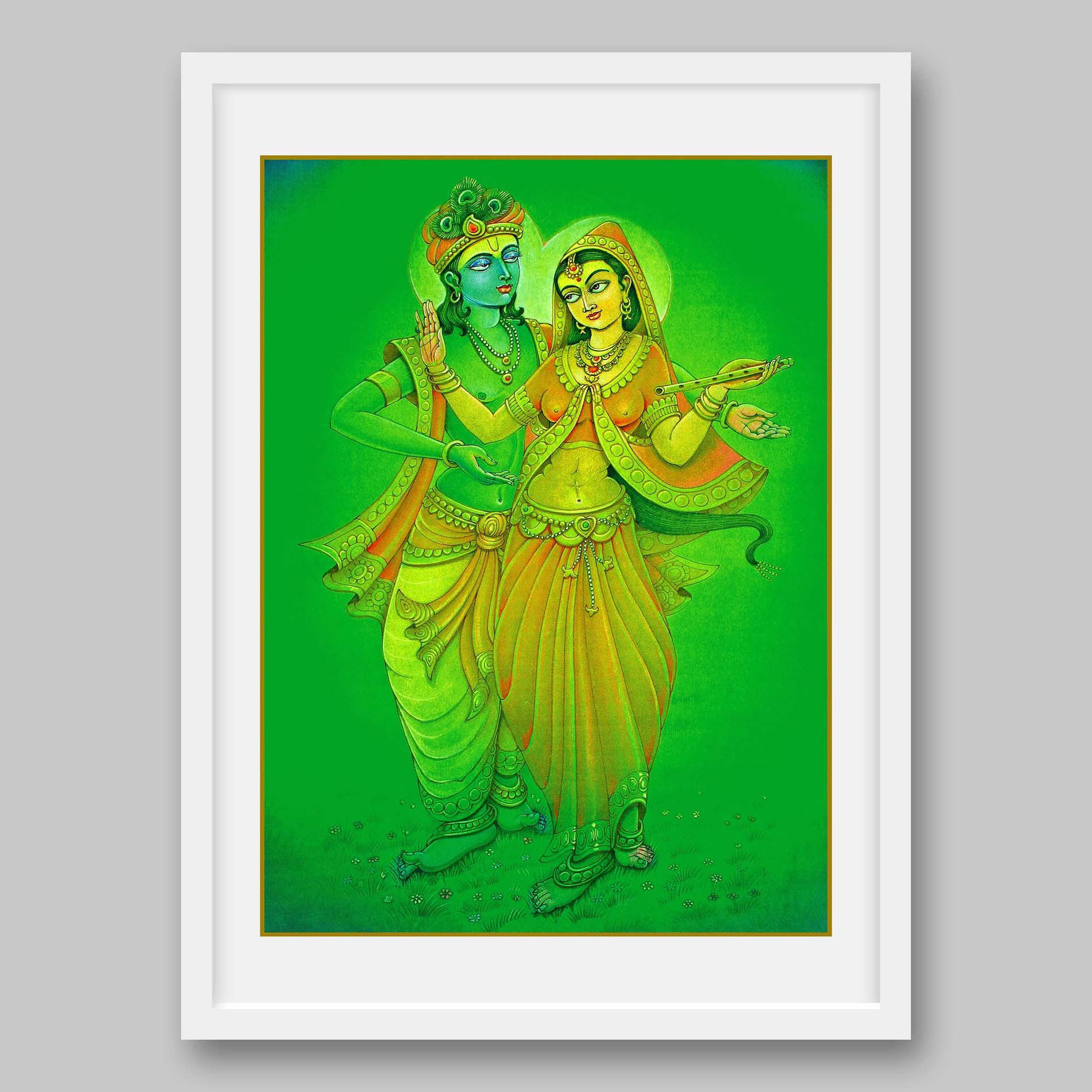 Radha Krishna - High Quality Print of Artwork by Pieter Weltevrede - Sagar World