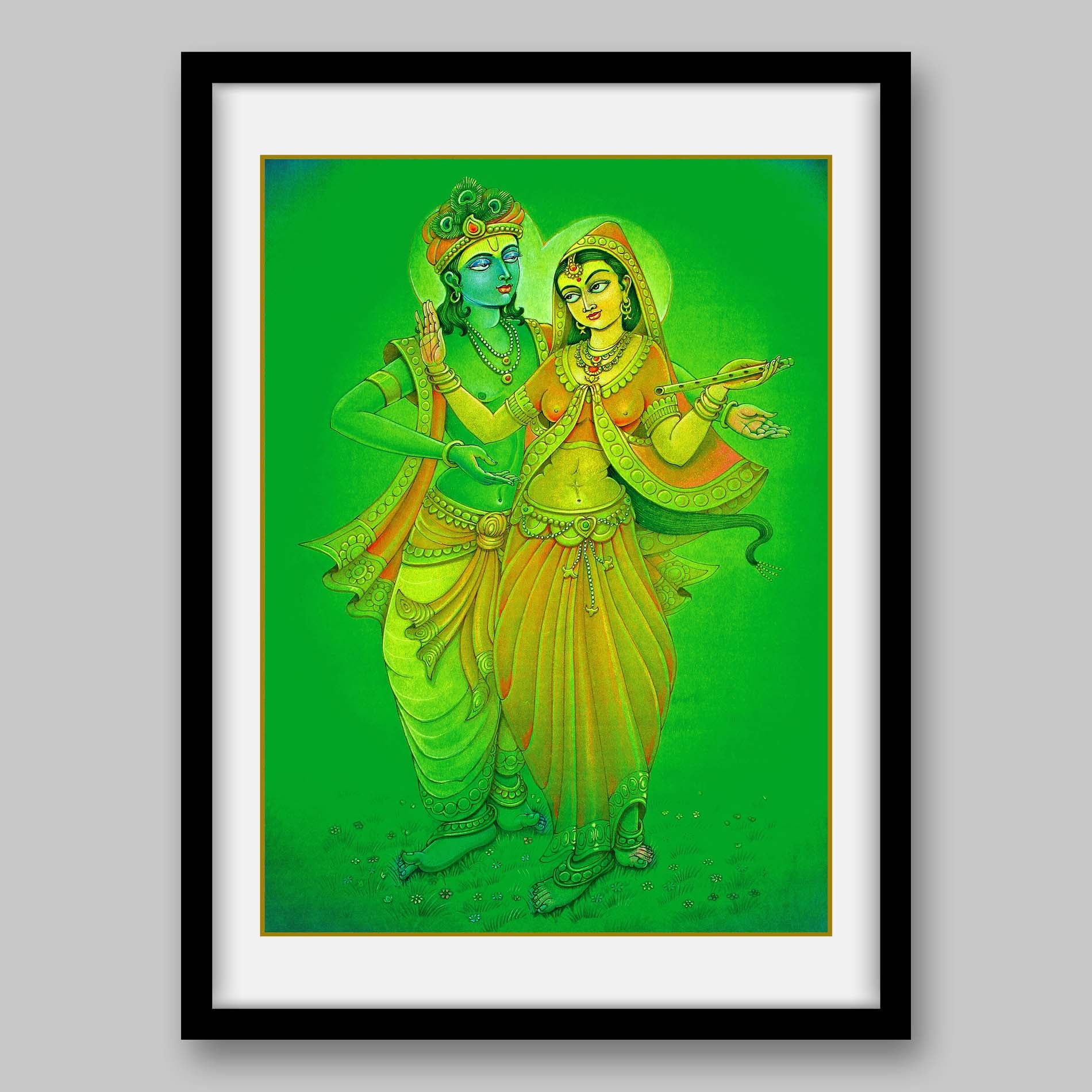 Radha Krishna - High Quality Print of Artwork by Pieter Weltevrede - Sagar World
