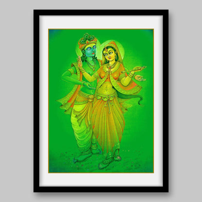 Radha Krishna - High Quality Print of Artwork by Pieter Weltevrede - Sagar World