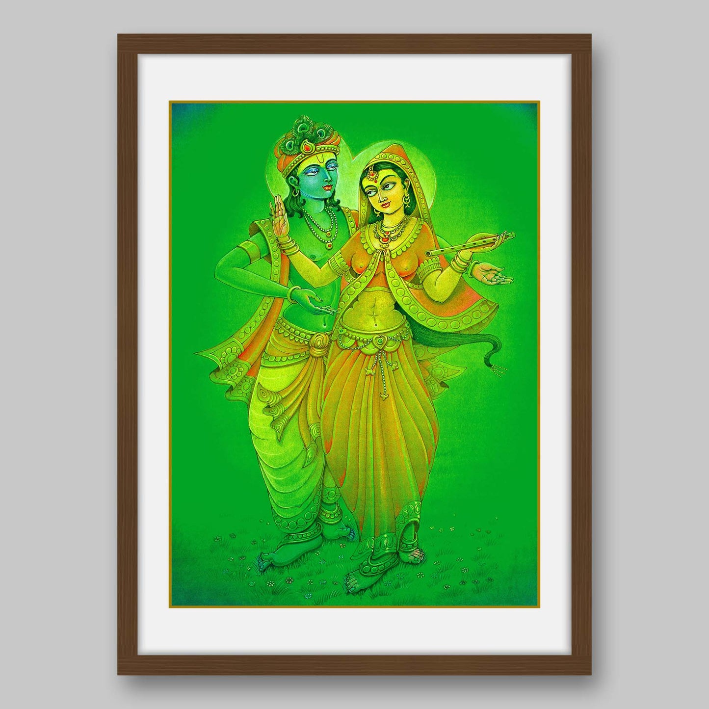Radha Krishna - High Quality Print of Artwork by Pieter Weltevrede - Sagar World