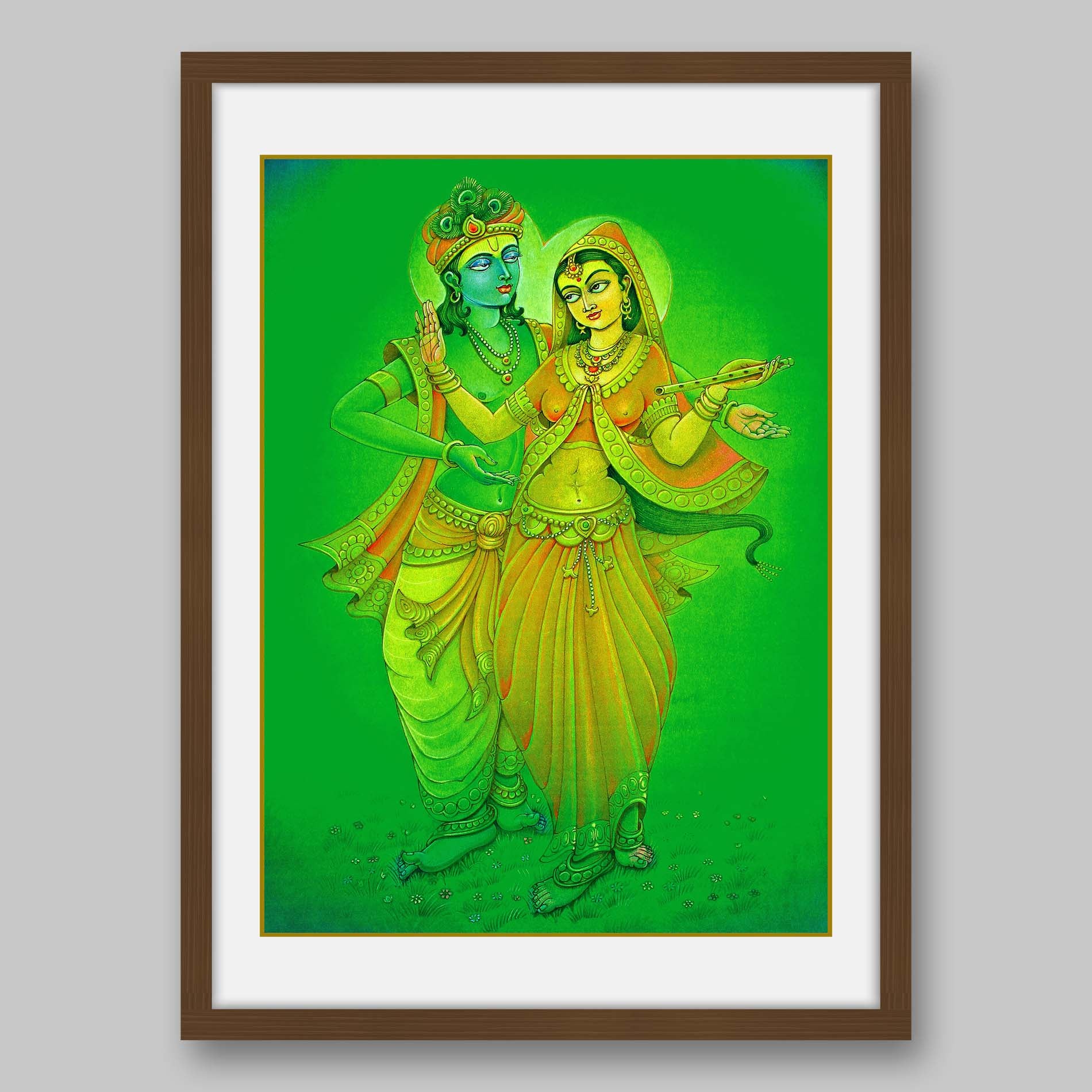 Radha Krishna - High Quality Print of Artwork by Pieter Weltevrede - Sagar World