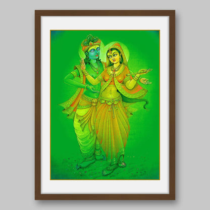Radha Krishna - High Quality Print of Artwork by Pieter Weltevrede - Sagar World