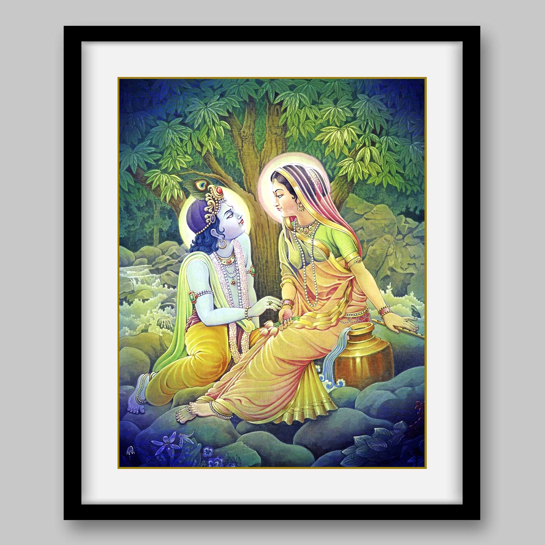 Radha Krishna - High Quality Print of Artwork by Pieter Weltevrede - Sagar World