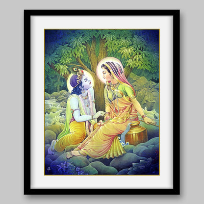 Radha Krishna - High Quality Print of Artwork by Pieter Weltevrede - Sagar World