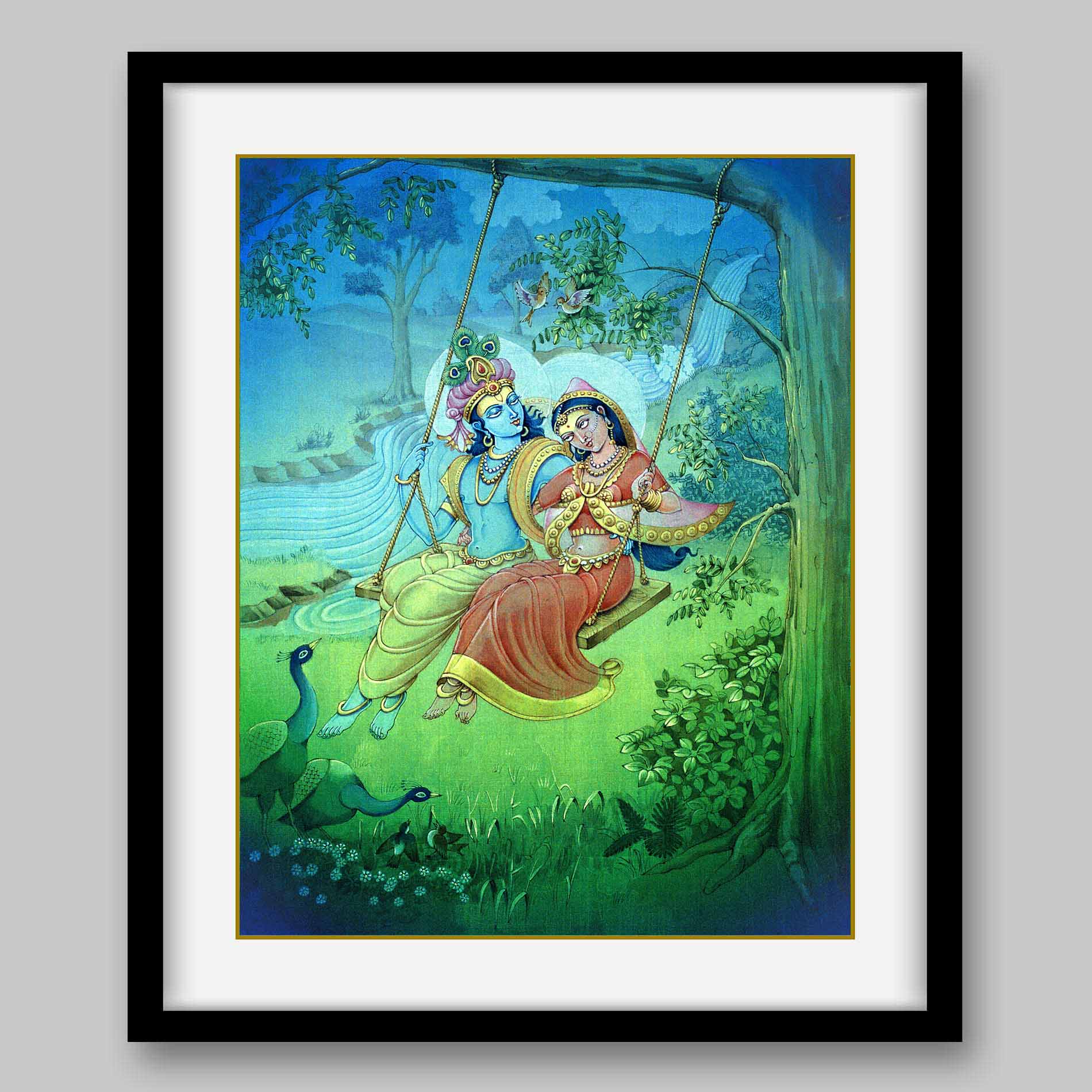 Radha Krishna - High Quality Print of Artwork by Pieter Weltevrede - Sagar World