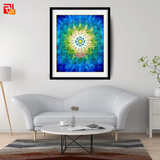 Krishna Yantra - High Quality Print of Artwork by Pieter Weltevrede - Sagar World