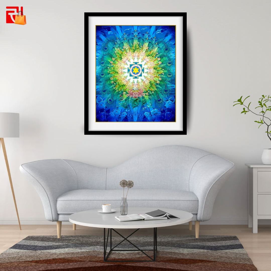 Krishna Yantra - High Quality Print of Artwork by Pieter Weltevrede - Sagar World