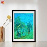 Krishna and Gopikas - High Quality Print of Artwork by Pieter Weltevrede