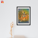 Krishna eating fire – High Quality Print of Artwork by Pieter Weltevrede - Sagar World