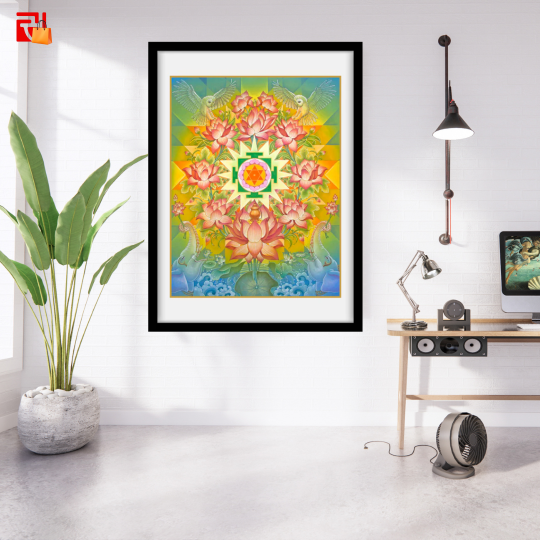 Laxmi Mandala - High Quality Print of Artwork by Pieter Weltevrede - Home Decor - Sagar World