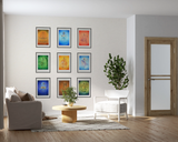 Navagraha Deity Form  combo Set – The 9 Planetary Deities High-Quality Art Prints by Pieter Weltevrede