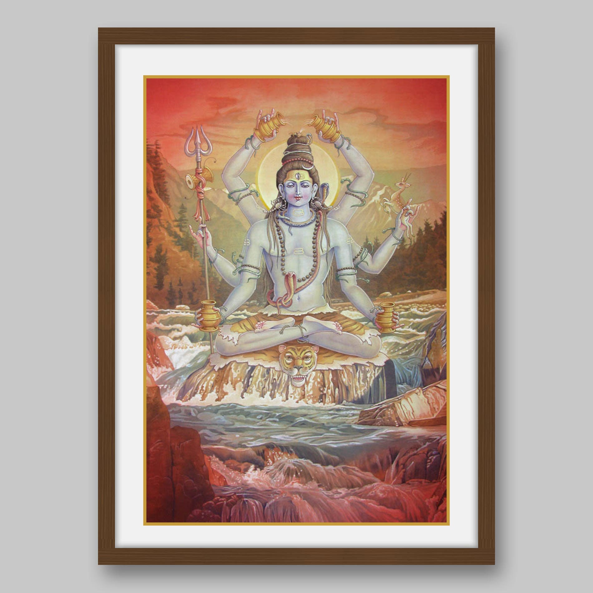 Mahamrityunjaya Shiva – High Quality Print of Artwork by Pieter Weltevrede - Sagar World