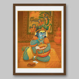 Makhanchor Krishna – High Quality Print of Artwork by Pieter Weltevrede - Sagar World