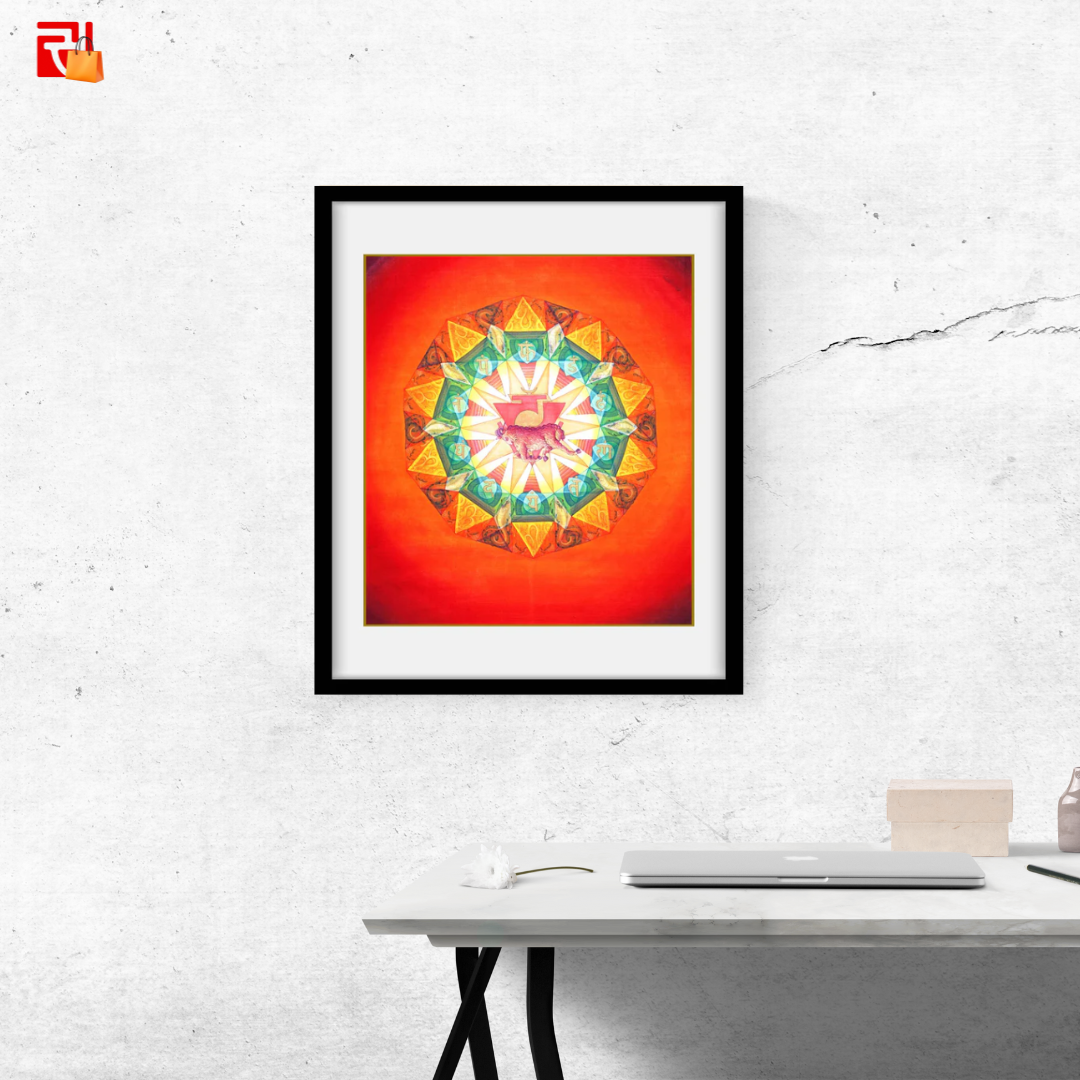 Manipura Chakra – High Quality Print of Artwork by Pieter Weltevrede - Home Decor - Sagar World