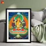 Manjusri Buddha – the Buddha of Wisdom- High Quality Print of Artwork by Pieter Weltevrede - Sagar World