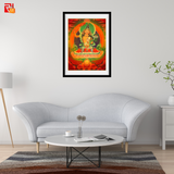 Manjusri Buddha – the Buddha of Wisdom- High Quality Print of Artwork by Pieter Weltevrede - Sagar World