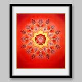 Mars Yantra - High Quality Print of Artwork by Pieter Weltevrede - Home Decor - Sagar World