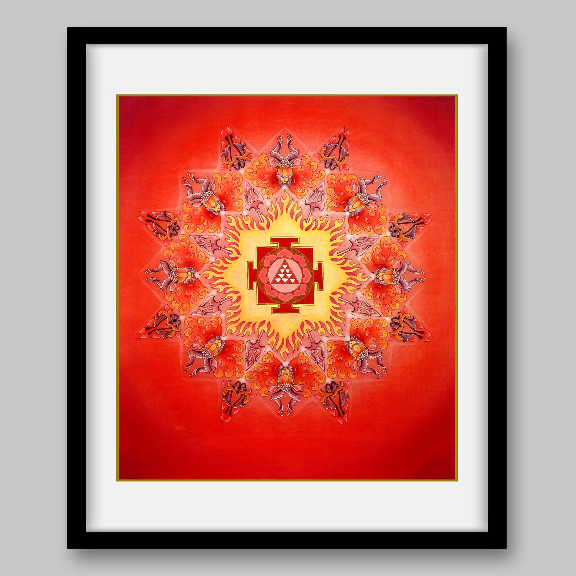 Mars Yantra - High Quality Print of Artwork by Pieter Weltevrede - Home Decor - Sagar World