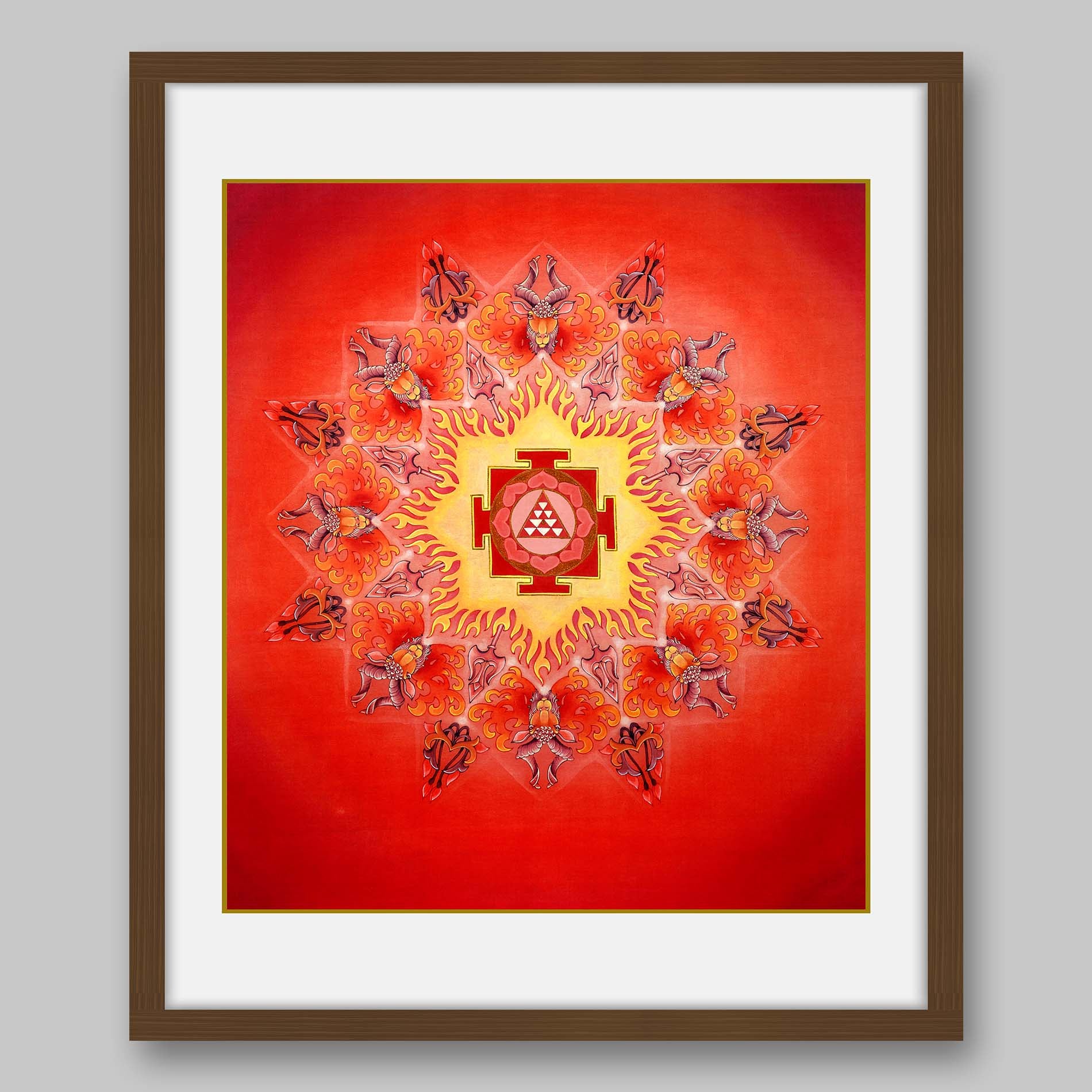 Mars Yantra - High Quality Print of Artwork by Pieter Weltevrede - Home Decor - Sagar World